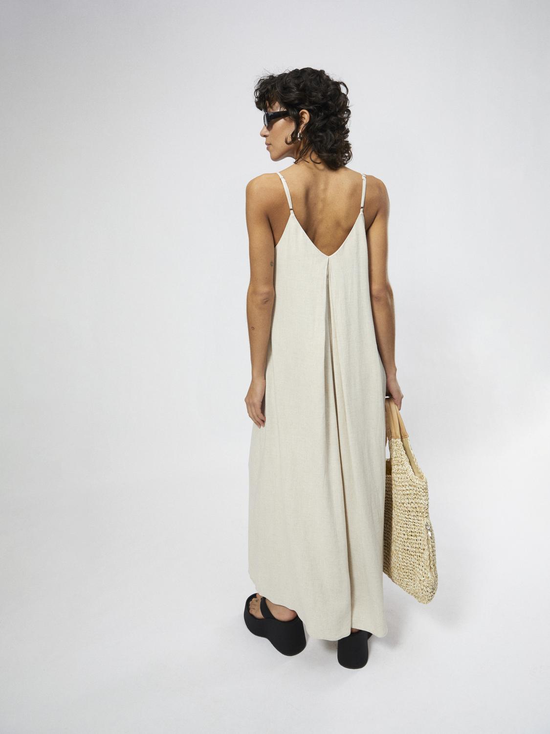 OBJSANNE Dress - Sandshell